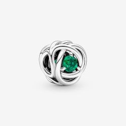 PANDORA Silver May Birthstone Eternity Circle Charm 790065C08