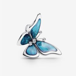PANDORA Silver Blue Oversized Butterfly Charm 793747C01