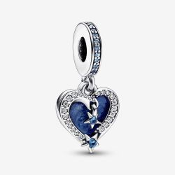 PANDORA Celestial Shooting Star Heart Dangle Charm 792356C01