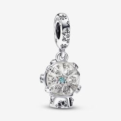 PANDORA Snowflake Snowglobe Dangle Charm 792369C01