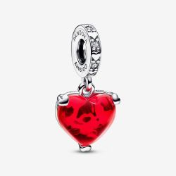 PANDORA Disney Mickey & Minnie Kiss Dangle Charm 792522C01