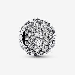 PANDORA Sparkling Pave Round Charm 792630C01