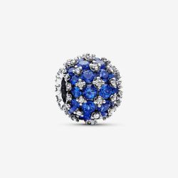 PANDORA Sparkling Pave Round Blue Charm 792630C02