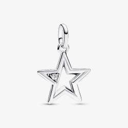 PANDORA ME Sterling Silver Cubic Zirconia Sparkling Star Charm 793032C01