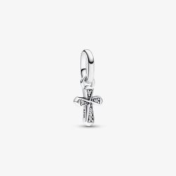 PANDORA ME Sterling Silver Cubic Zirconia Cross Dangle Charm 793044C01