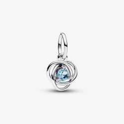 PANDORA Sterling Silver Blue Cubic Zirconia March Birthstone Charm 793125C03