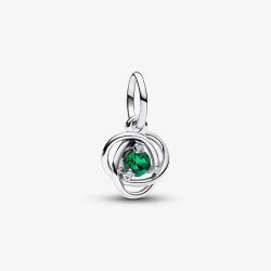 PANDORA Sterling Silver Green Cubic Zirconia May Birthstone Charm 793125C05