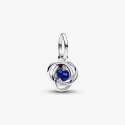 PANDORA Sterling Silver Blue Cubic Zirconia September Birthstone Charm 793125C09