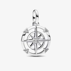 PANDORA ME Silver Compass Medallion Charm 793456C01
