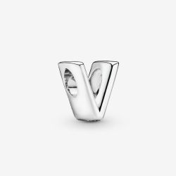 PANDORA Sterling Silver Letter V Charm 797476