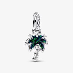 PANDORA Opalescent Green Palm Tree Charm 793352C01