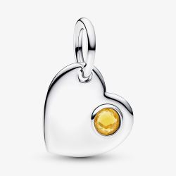 PANDORA November Birthstone Heart Dangle Charm 794295C11