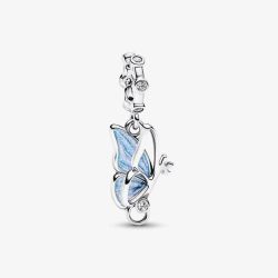 PANDORA Silver Blue Butterfly Wing Dangle Charm 794241C01