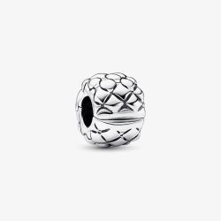 PANDORA Silver Studded Clip Charm 792746C00