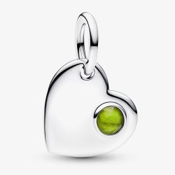 PANDORA August Birthstone Heart Dangle Charm 794295C08