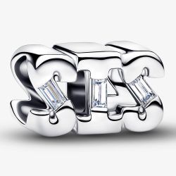 PANDORA Sterling Silver Sis Charm 794454C01