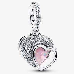 PANDORA Silver Beautiful Mother Double Dangle Charm 794456C01