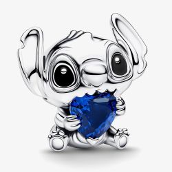 PANDORA Disney Stitch Blue Heart Crystal & Sterling Silver Charm 794731C01