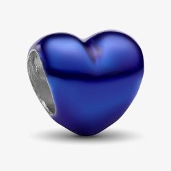 PANDORA Sterling Silver Blue Heart Mini Charm 794785C02