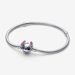 PANDORA Disney Stitch Silver Snake Chain Bracelet 593738C01