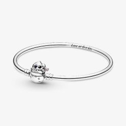 PANDORA Moments Disney Stitch Biting Clasp Bangle 591683C01