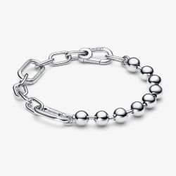 PANDORA ME Silver Metal Bead Link Chain Bracelet 592793C00