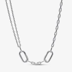 PANDORA ME Silver Double Link Chain Necklace 392303C00-45