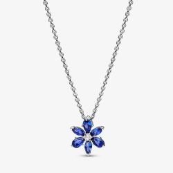PANDORA Sparkling Blue Herbarium Pendant Necklace 392387C02-45