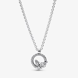 PANDORA Silver Sparkling Herbarium Pendant Necklace 392620C01-45