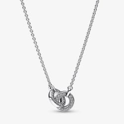 PANDORA Signature Intertwined Pavé Pendant Necklace 392736C01-45