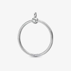 PANDORA Silver Large O Charm Carrier Pendant 398330