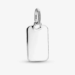 PANDORA Sterling Silver Rectangle Tag Loose Pendant 398611C00