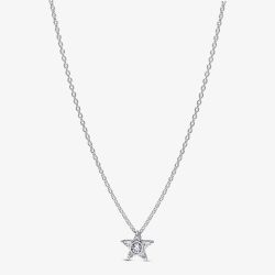 PANDORA Stella Sterling Silver Cubic Zirconia Star Pendant 395078C01-45