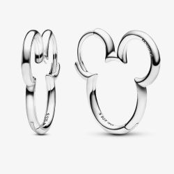 PANDORA Disney Mickey Mouse Hoop Earrings 293528C00