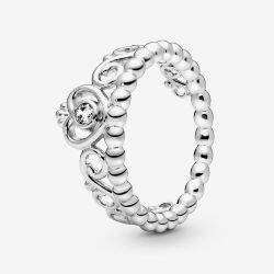 Pandora Sterling Silver Princess Tiara Crown Ring 190880CZ