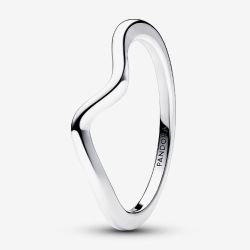 PANDORA Sterling Silver Polished Wave Ring 193095C00