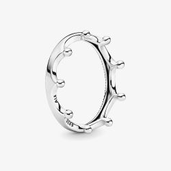 PANDORA Silver Polished Crown Ring 198599C00