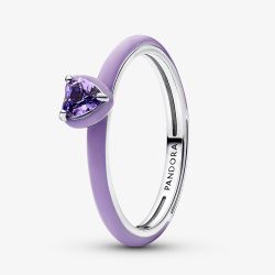 PANDORA ME Purple Chakra Heart Ring 193088C04