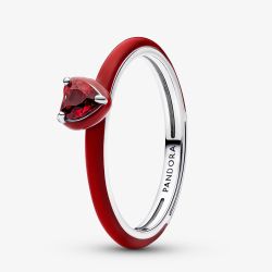 PANDORA ME Red Chakra Heart Ring 193088C05