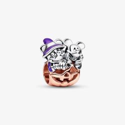 PANDORA Disney Mickey & Minnie Pumpkin Charm 782816C01