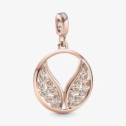PANDORA ME 14ct Rose Gold Plated Cubic Zirconia Burning Wings Charm 789672C01