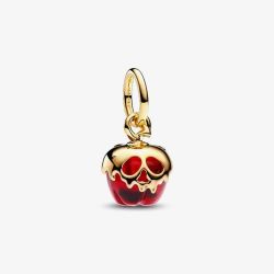 PANDORA Disney 14ct Gold Plated Evil Queen Apple Charm 763421C01