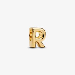 PANDORA 14ct Gold Plated Letter R Alphabet Charm 763964C00