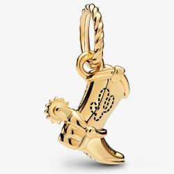 PANDORA 14ct Gold Plated Disney Pixar Toy Story Woody Cowboy Boot Charm 764606C01