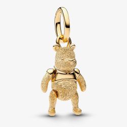 PANDORA Disney 14ct Yellow Gold Plated Winnie The Pooh Dangle Charm 765094C00