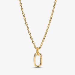 PANDORA 14ct Yellow Gold Plated Open Large Link Chain Pendant Necklace 364083C00-70