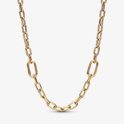 PANDORA ME 14ct Gold Plated Small Link Chain Necklace 369685C00-50
