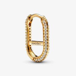 PANDORA ME 14ct Gold Plated Pavé Link Earring 269682C01