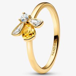 PANDORA 14ct Gold Plated Honey Bee Ring 164562C01