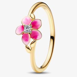 PANDORA 14ct Gold Plated Disney Moana Flower Ring 163844C01